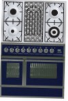 ILVE QDC-90BW-MP Blue Virtuvės viryklė \ Info, nuotrauka