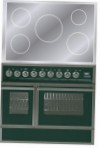 ILVE QDCI-90W-MP Green Virtuvės viryklė \ Info, nuotrauka