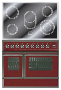 ILVE QDCE-90W-MP Red Kitchen Stove Photo, Characteristics