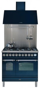 ILVE PDN-90B-VG Blue Virtuves Plīts foto, raksturojums