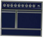 ILVE QDC-90R-MP Blue Kitchen Stove \ Characteristics, Photo
