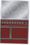 ILVE QDCI-90-MP Red Kitchen Stove \ Characteristics, Photo