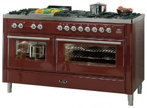 ILVE MT-150V-VG Red เตาครัว รูปถ่าย, ลักษณะเฉพาะ
