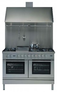 ILVE PDF-120S-VG Stainless-Steel اجاق آشپزخانه عکس, مشخصات