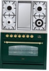 ILVE PN-90F-VG Green Кухонная плита \ характеристики, Фото