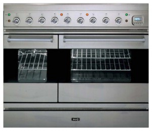 ILVE PD-90BL-MP Stainless-Steel Fogão de Cozinha Foto, características