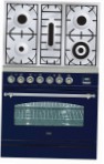 ILVE PN-80-VG Blue Kitchen Stove \ Characteristics, Photo