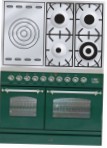 ILVE PDN-100S-VG Green Kitchen Stove \ Characteristics, Photo