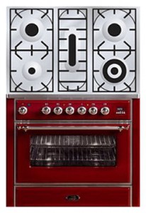 ILVE M-90RD-MP Red موقد المطبخ صورة فوتوغرافية, مميزات