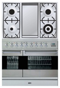 ILVE PDF-90F-VG Stainless-Steel Σόμπα κουζίνα φωτογραφία, χαρακτηριστικά