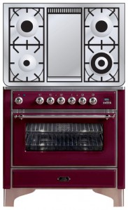 ILVE M-90FD-E3 Red 厨房炉灶 照片, 特点