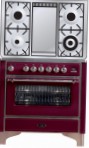 ILVE M-90FD-E3 Red Кухонна плита \ Характеристики, фото