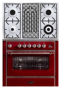 ILVE M-90BD-VG Red Кухонная плита Фото, характеристики