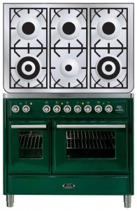 ILVE MTD-1006D-E3 Green Virtuvės viryklė nuotrauka, Info