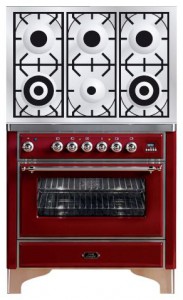 ILVE M-906D-VG Red 厨房炉灶 照片, 特点