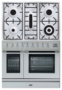 ILVE PDL-90-VG Stainless-Steel Кухонная плита Фото, характеристики