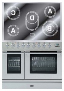 ILVE PDLE-90-MP Stainless-Steel Кухонная плита Фото, характеристики