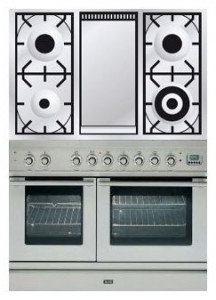ILVE PDL-100F-MW Stainless-Steel Кухонная плита Фото, характеристики