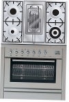 ILVE PL-90R-MP Stainless-Steel Kitchen Stove \ Characteristics, Photo